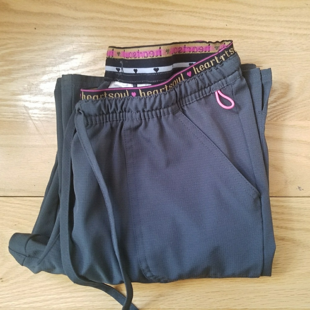 Heartsoul Dark Grey Jersey Scrub Pants